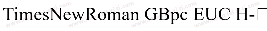 TimesNewRoman GBpc EUC H字体转换